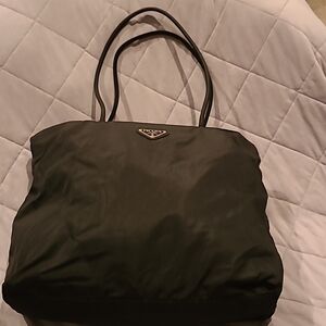 Prada Black Nylon Tessuto Tote